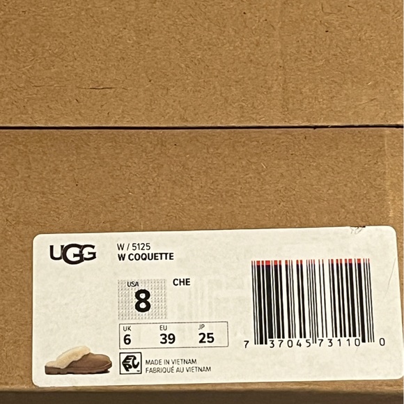 UGG Women’s Slippers Coquette Chestnut Size 8 US - Picture 10 of 10